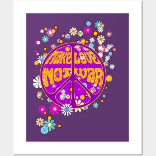 make love not war Posters and Art